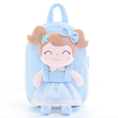 Mochila y Muñeca LittleLu Azul